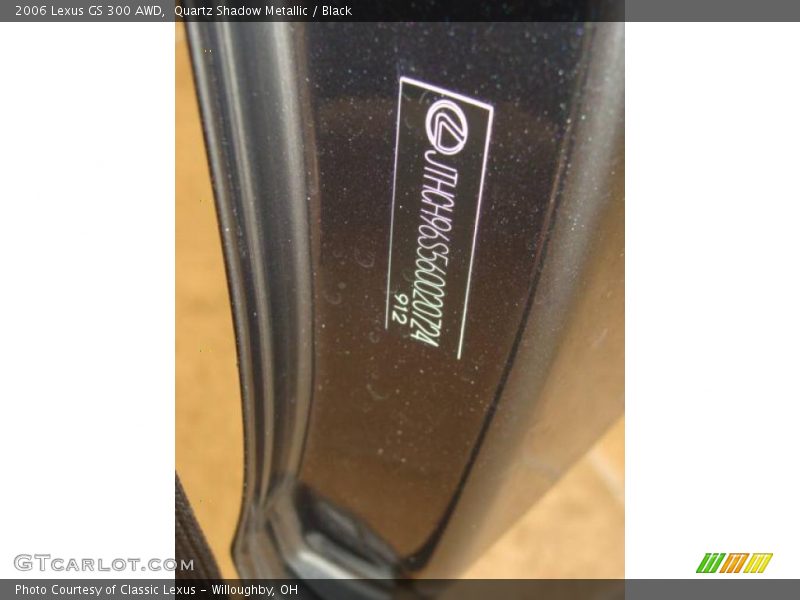 Quartz Shadow Metallic / Black 2006 Lexus GS 300 AWD