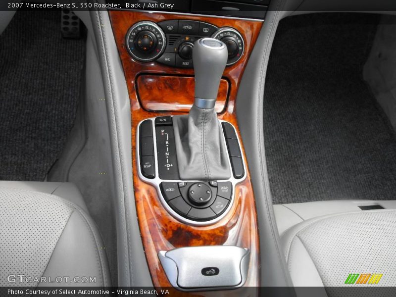 Black / Ash Grey 2007 Mercedes-Benz SL 550 Roadster