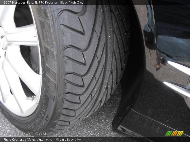 Black / Ash Grey 2007 Mercedes-Benz SL 550 Roadster