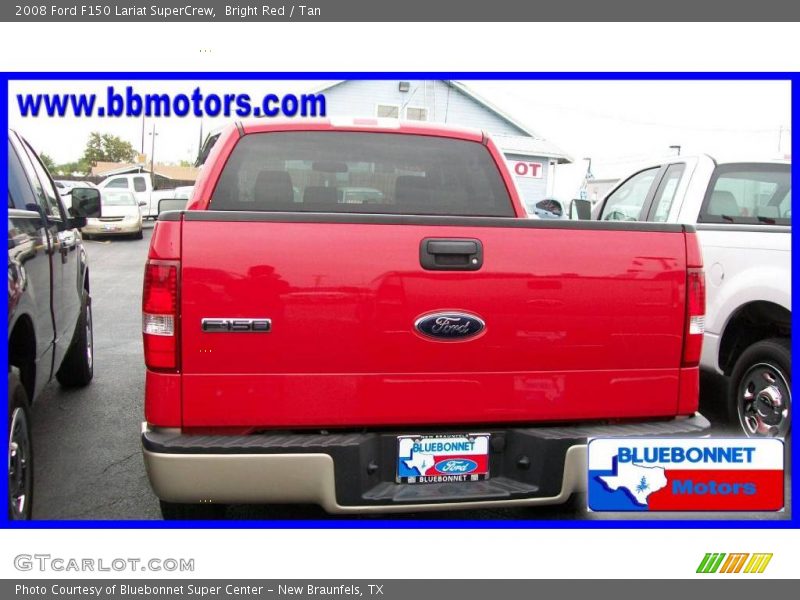 Bright Red / Tan 2008 Ford F150 Lariat SuperCrew