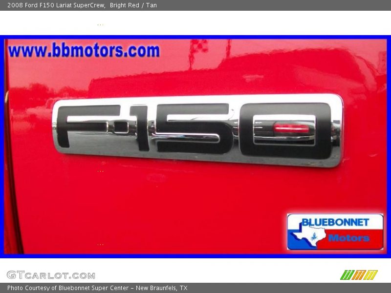 Bright Red / Tan 2008 Ford F150 Lariat SuperCrew