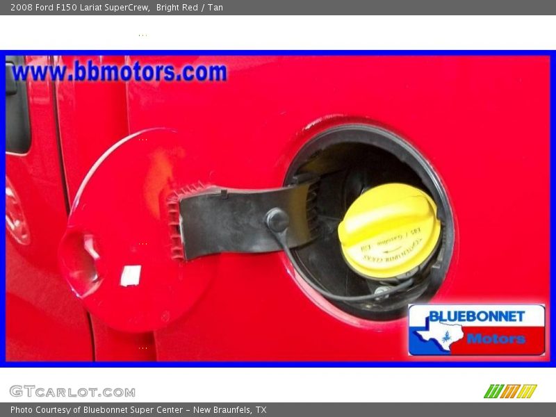Bright Red / Tan 2008 Ford F150 Lariat SuperCrew