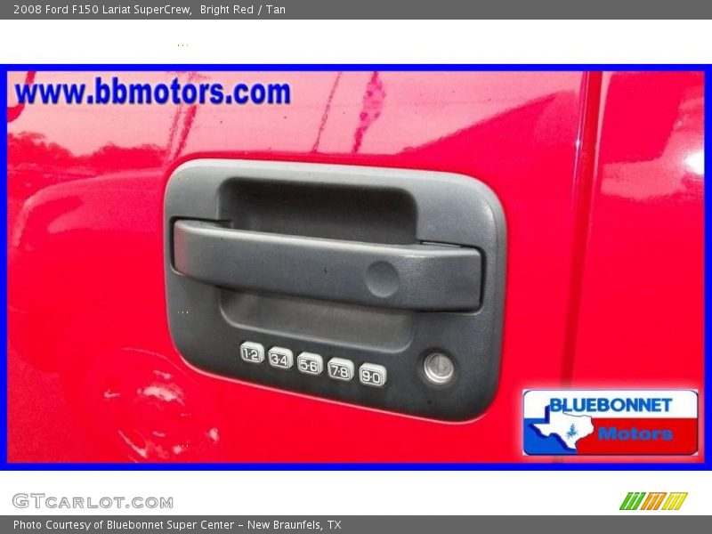 Bright Red / Tan 2008 Ford F150 Lariat SuperCrew
