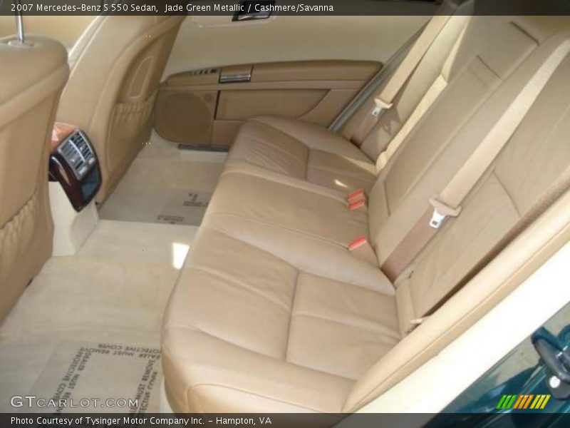 Jade Green Metallic / Cashmere/Savanna 2007 Mercedes-Benz S 550 Sedan