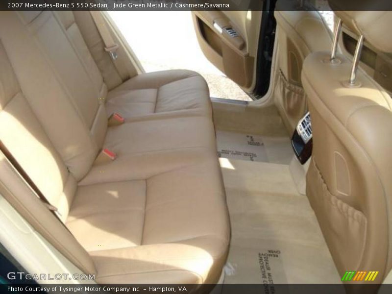 Jade Green Metallic / Cashmere/Savanna 2007 Mercedes-Benz S 550 Sedan