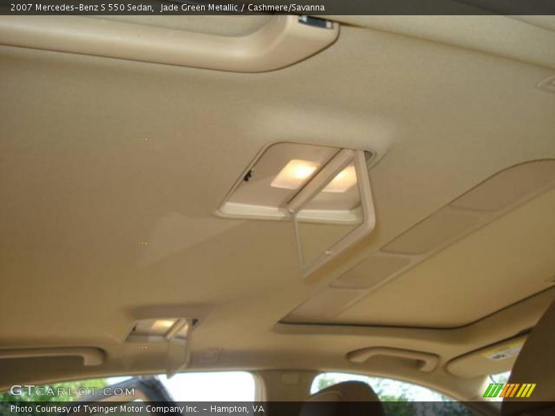 Jade Green Metallic / Cashmere/Savanna 2007 Mercedes-Benz S 550 Sedan