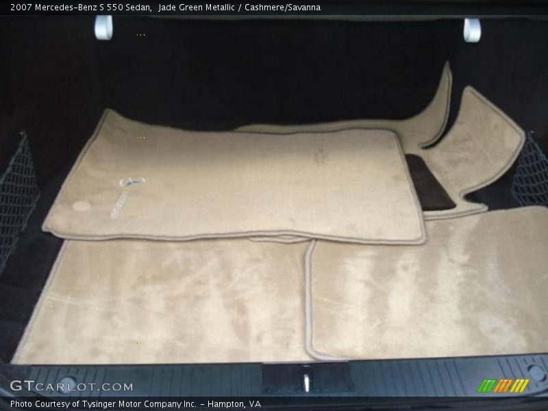 Jade Green Metallic / Cashmere/Savanna 2007 Mercedes-Benz S 550 Sedan