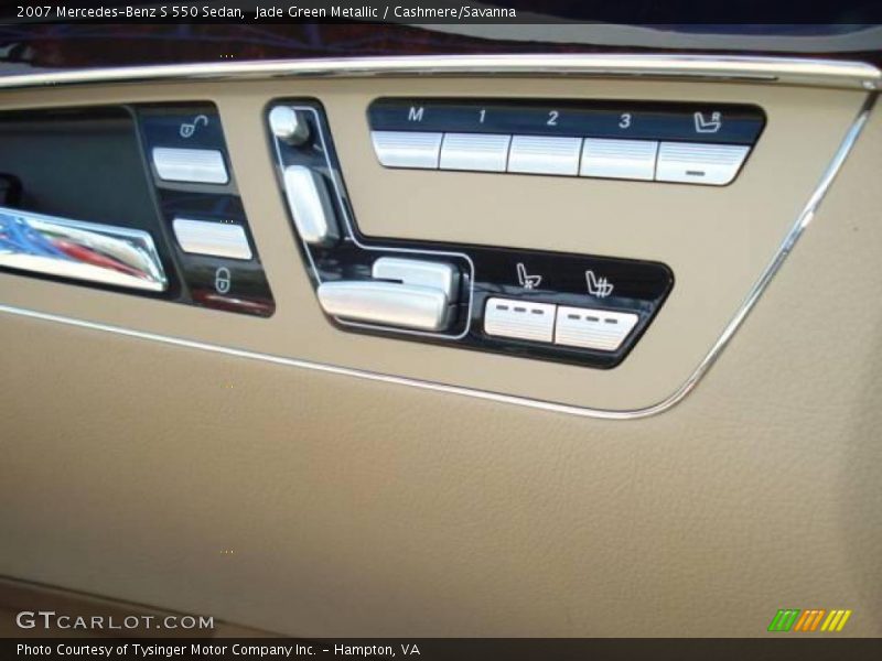 Jade Green Metallic / Cashmere/Savanna 2007 Mercedes-Benz S 550 Sedan