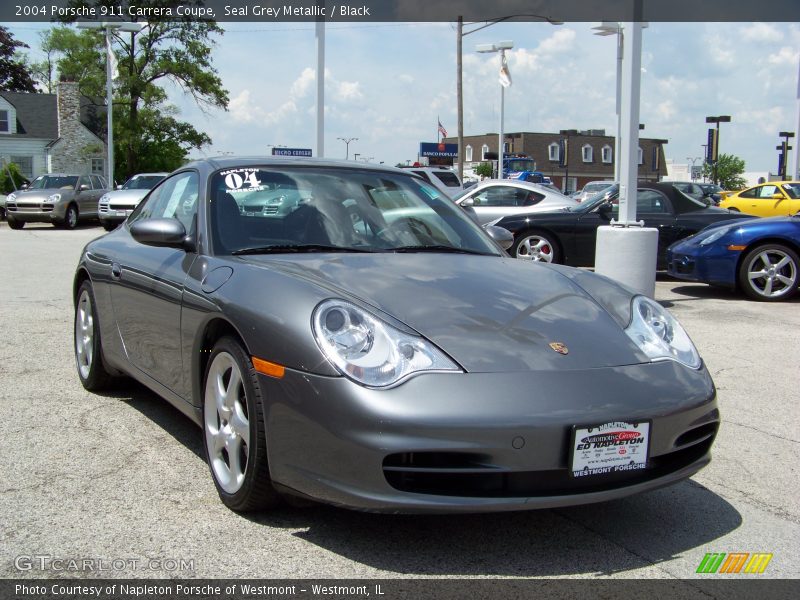 Seal Grey Metallic / Black 2004 Porsche 911 Carrera Coupe