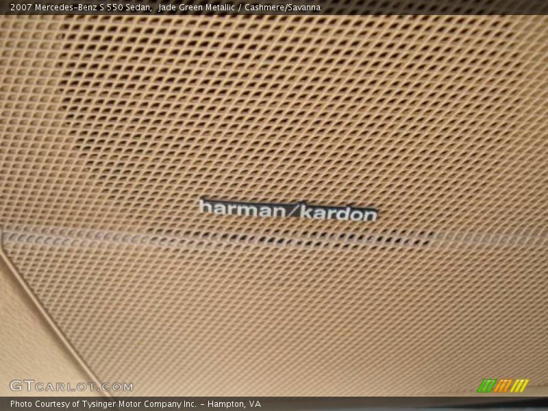 Jade Green Metallic / Cashmere/Savanna 2007 Mercedes-Benz S 550 Sedan