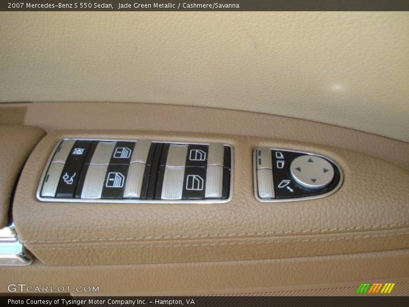 Jade Green Metallic / Cashmere/Savanna 2007 Mercedes-Benz S 550 Sedan