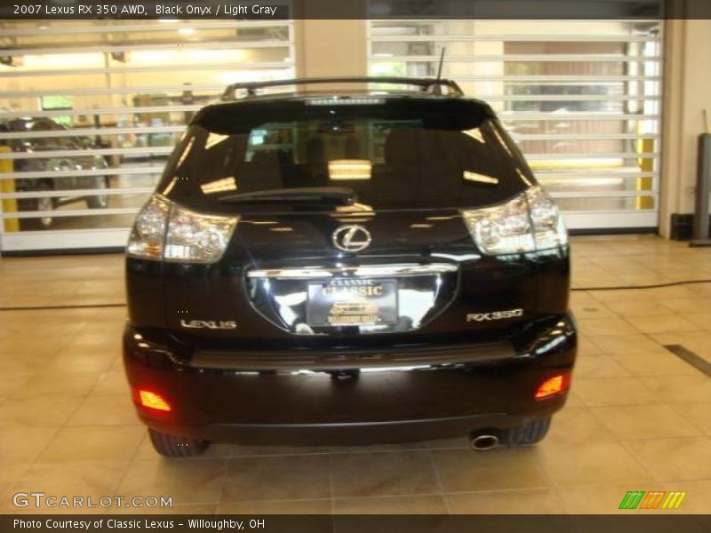 Black Onyx / Light Gray 2007 Lexus RX 350 AWD