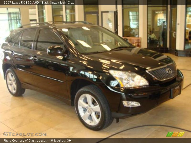 Black Onyx / Light Gray 2007 Lexus RX 350 AWD