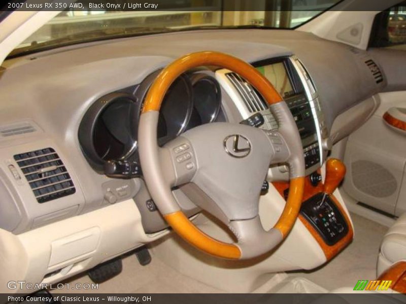 Black Onyx / Light Gray 2007 Lexus RX 350 AWD