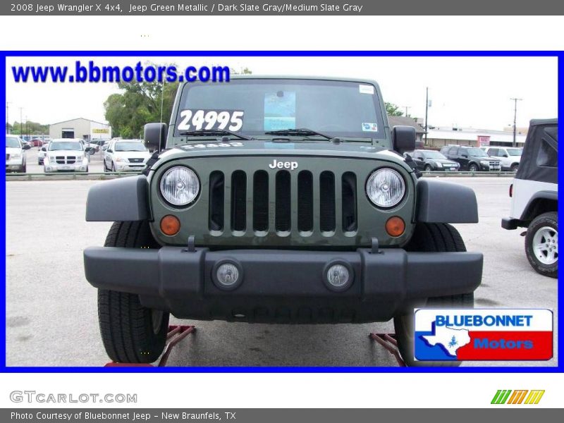 Jeep Green Metallic / Dark Slate Gray/Medium Slate Gray 2008 Jeep Wrangler X 4x4