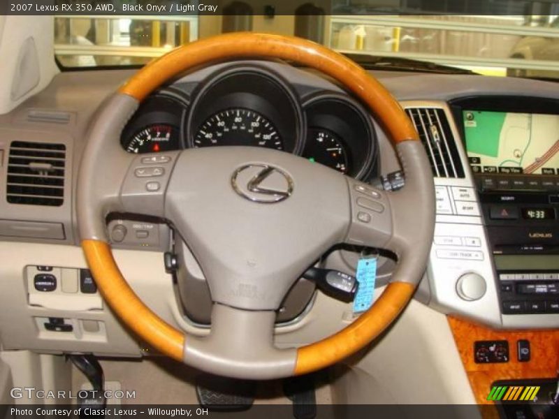 Black Onyx / Light Gray 2007 Lexus RX 350 AWD