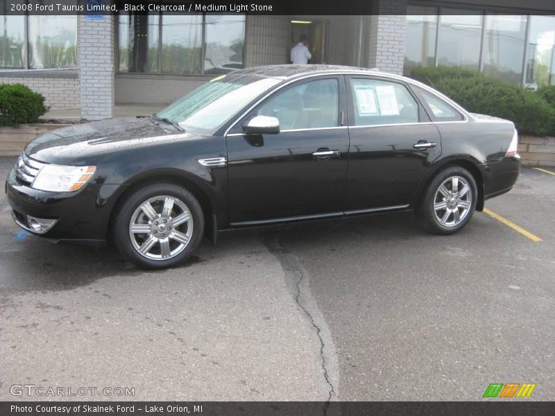 Black Clearcoat / Medium Light Stone 2008 Ford Taurus Limited