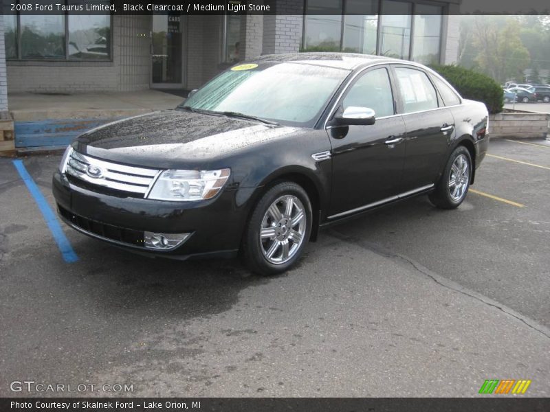 Black Clearcoat / Medium Light Stone 2008 Ford Taurus Limited