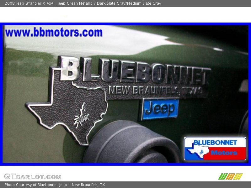Jeep Green Metallic / Dark Slate Gray/Medium Slate Gray 2008 Jeep Wrangler X 4x4