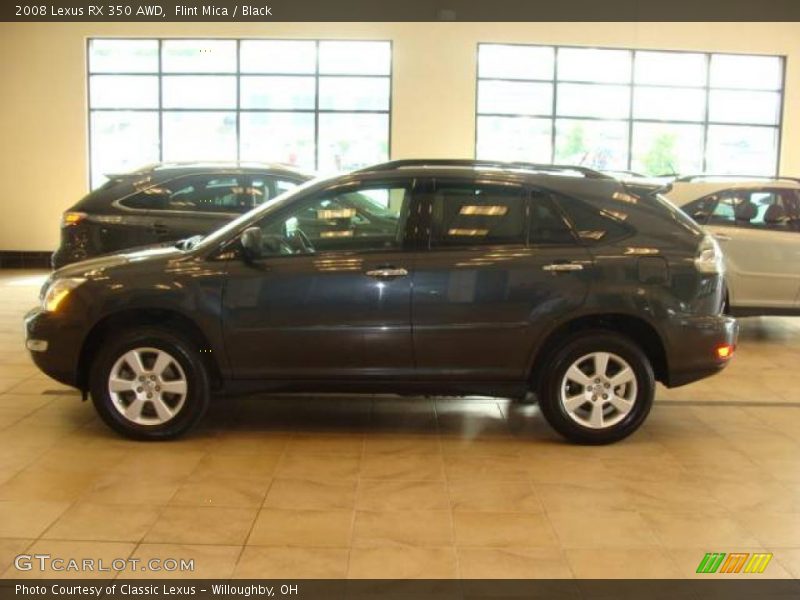 Flint Mica / Black 2008 Lexus RX 350 AWD