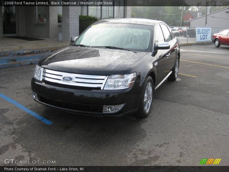 Black Clearcoat / Medium Light Stone 2008 Ford Taurus Limited