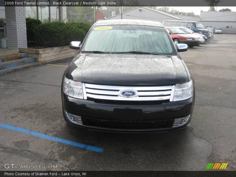 Black Clearcoat / Medium Light Stone 2008 Ford Taurus Limited