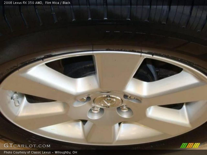Flint Mica / Black 2008 Lexus RX 350 AWD
