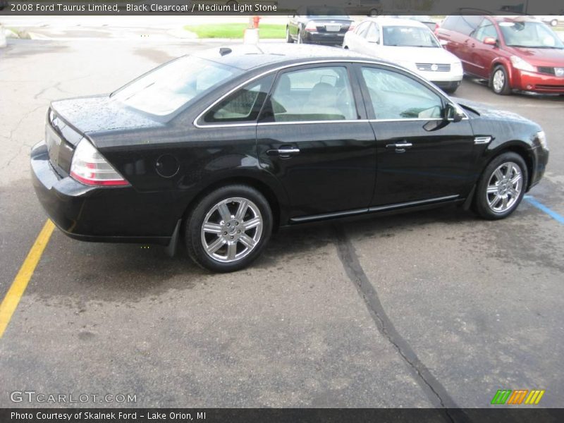 Black Clearcoat / Medium Light Stone 2008 Ford Taurus Limited