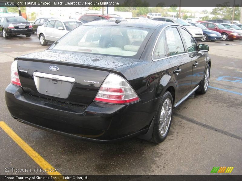 Black Clearcoat / Medium Light Stone 2008 Ford Taurus Limited