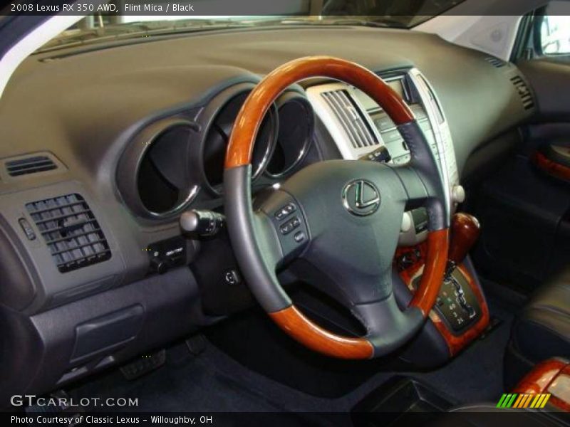 Flint Mica / Black 2008 Lexus RX 350 AWD