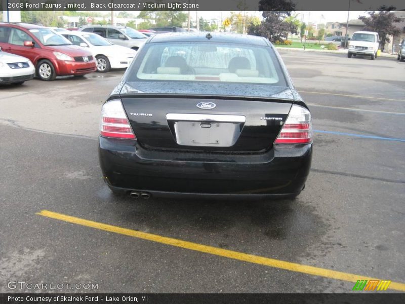 Black Clearcoat / Medium Light Stone 2008 Ford Taurus Limited