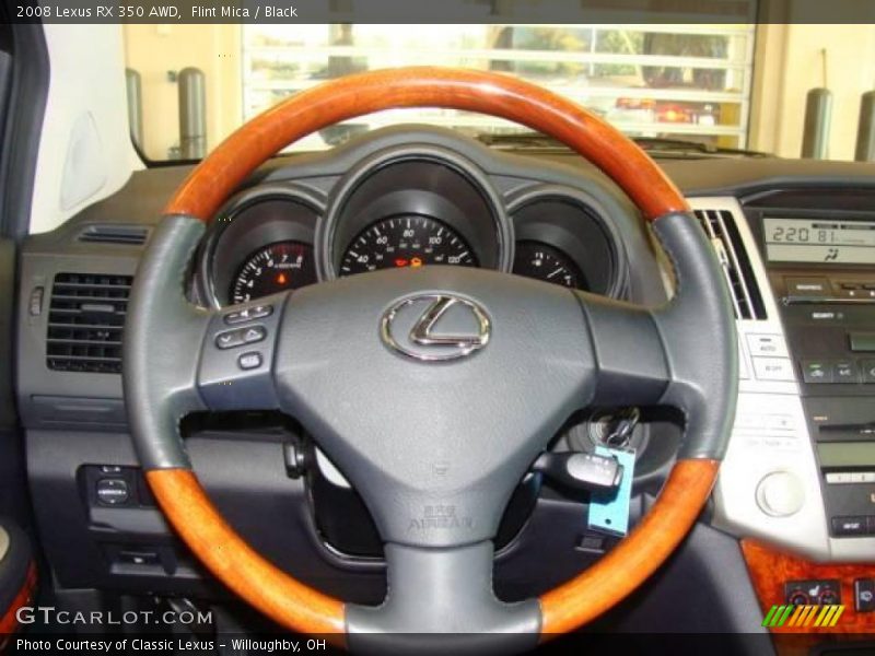 Flint Mica / Black 2008 Lexus RX 350 AWD