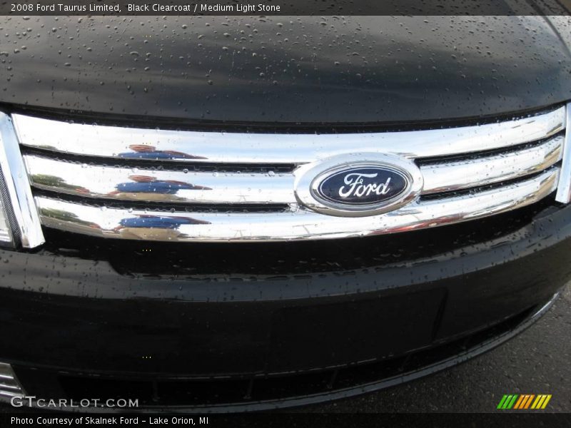 Black Clearcoat / Medium Light Stone 2008 Ford Taurus Limited