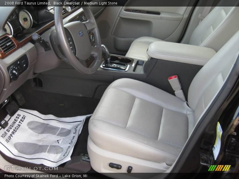 Black Clearcoat / Medium Light Stone 2008 Ford Taurus Limited
