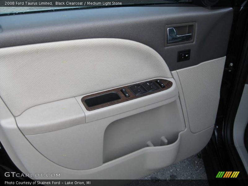 Black Clearcoat / Medium Light Stone 2008 Ford Taurus Limited