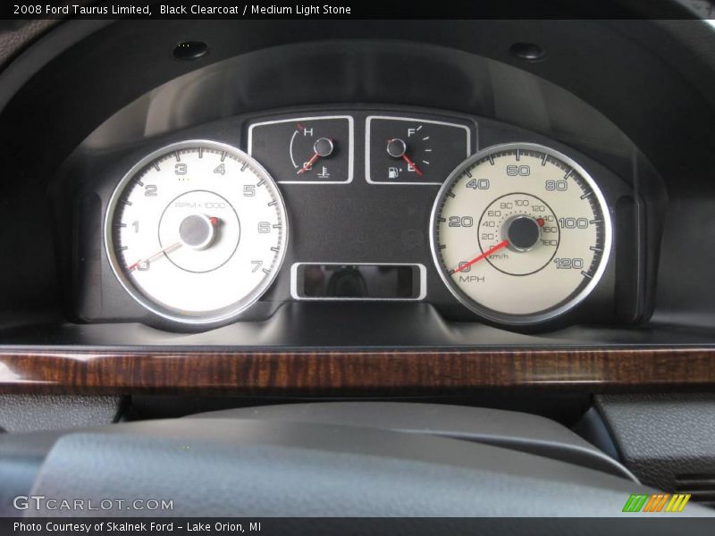 Black Clearcoat / Medium Light Stone 2008 Ford Taurus Limited