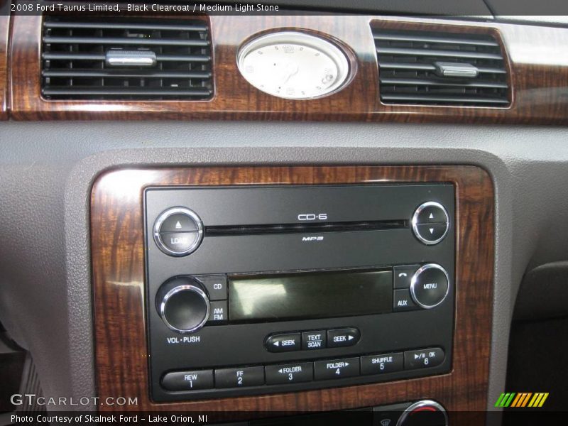Black Clearcoat / Medium Light Stone 2008 Ford Taurus Limited