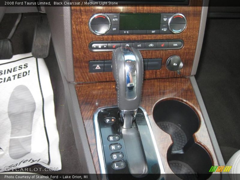 Black Clearcoat / Medium Light Stone 2008 Ford Taurus Limited