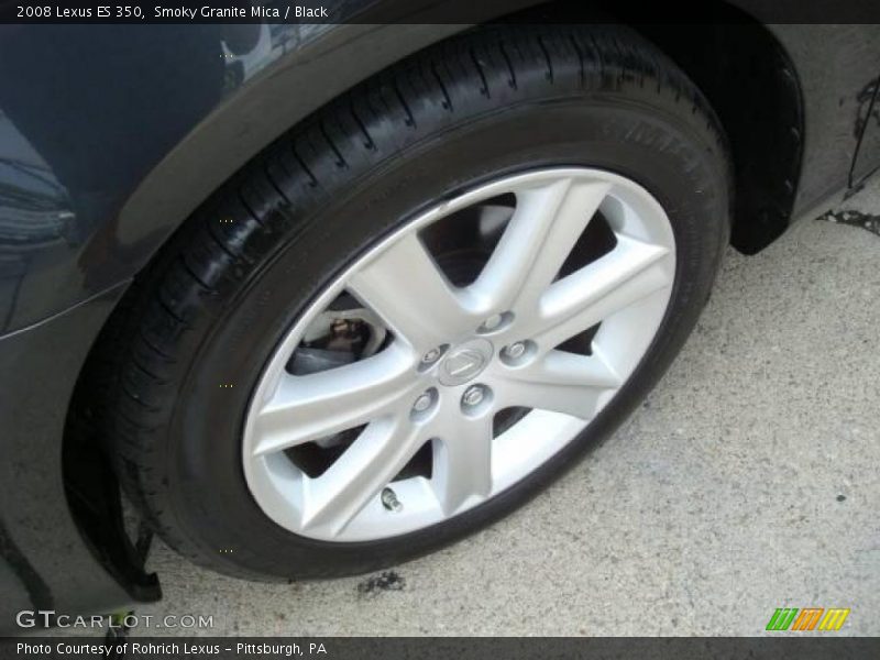 Smoky Granite Mica / Black 2008 Lexus ES 350