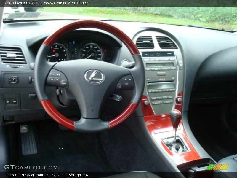 Smoky Granite Mica / Black 2008 Lexus ES 350