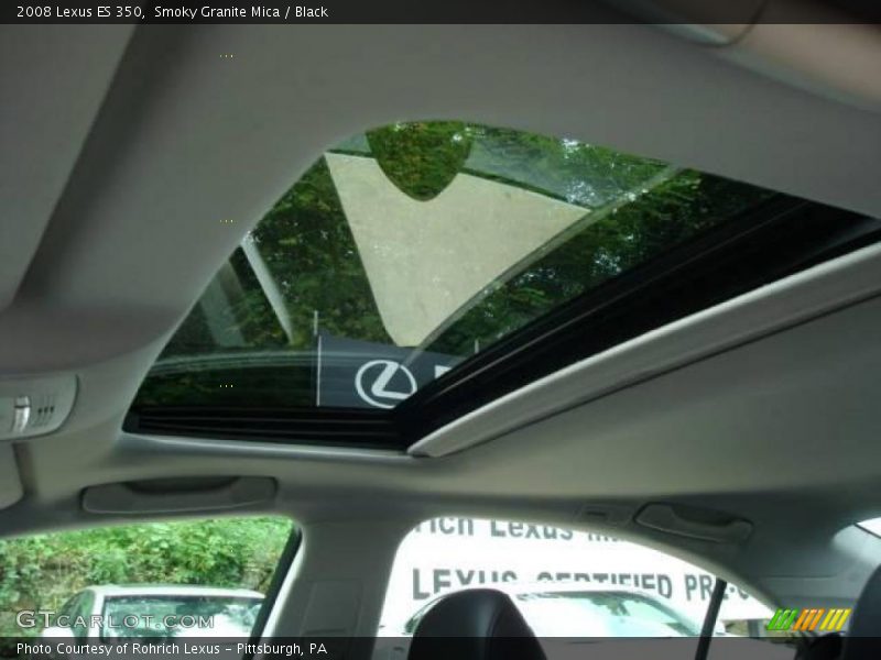Smoky Granite Mica / Black 2008 Lexus ES 350