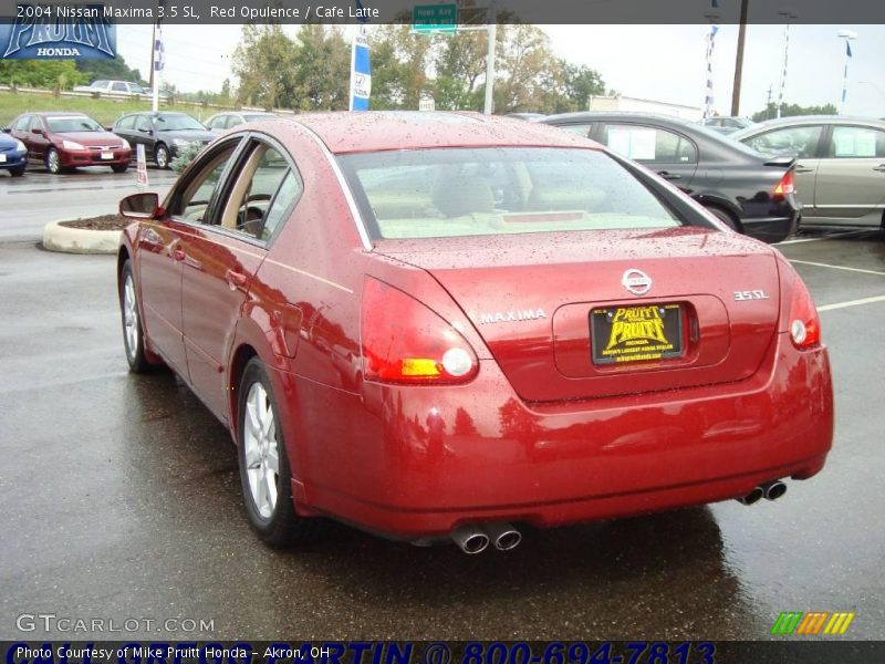 Red Opulence / Cafe Latte 2004 Nissan Maxima 3.5 SL