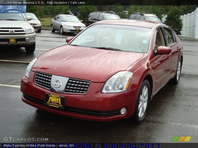Red Opulence / Cafe Latte 2004 Nissan Maxima 3.5 SL