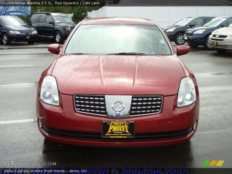 Red Opulence / Cafe Latte 2004 Nissan Maxima 3.5 SL