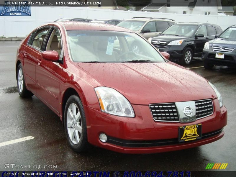 Red Opulence / Cafe Latte 2004 Nissan Maxima 3.5 SL