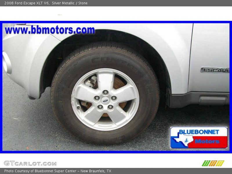 Silver Metallic / Stone 2008 Ford Escape XLT V6