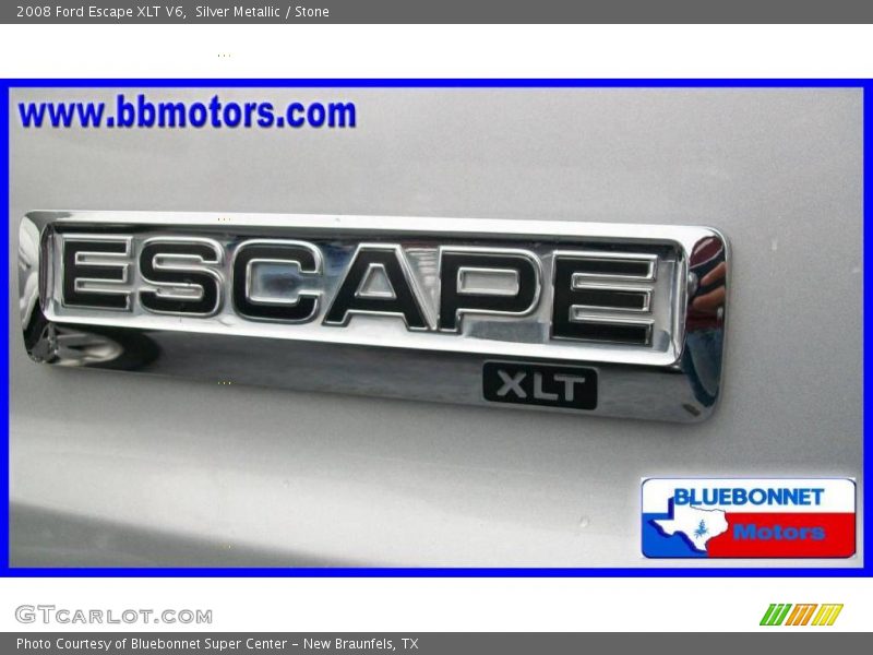 Silver Metallic / Stone 2008 Ford Escape XLT V6