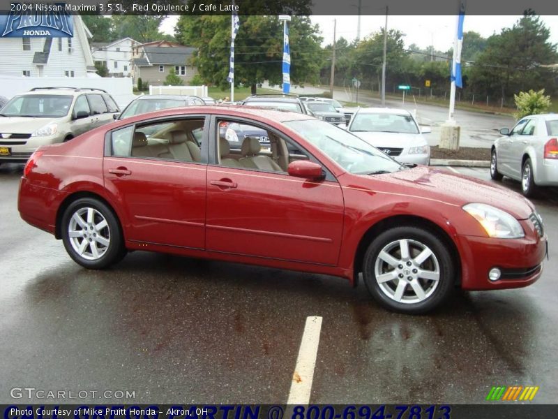 Red Opulence / Cafe Latte 2004 Nissan Maxima 3.5 SL
