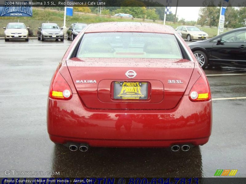 Red Opulence / Cafe Latte 2004 Nissan Maxima 3.5 SL