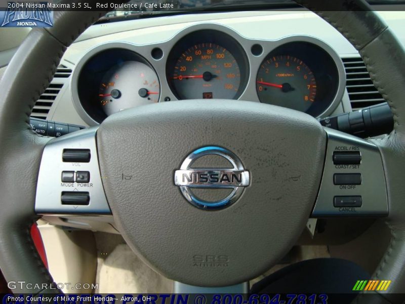 Red Opulence / Cafe Latte 2004 Nissan Maxima 3.5 SL